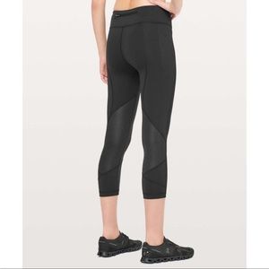 🍋 Lululemon Pace Rival Cropped Legging Workout Capri Running Pockets Tights Crop